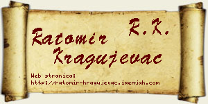 Ratomir Kragujevac vizit kartica
